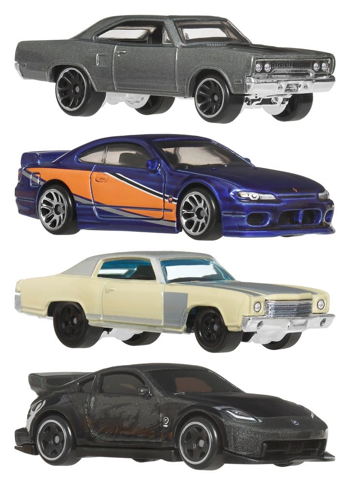 Fast & Furious Hot Wheels Silver Series gegoten voertuigen 1/64 979M Tokyo Drift-assortiment (24)