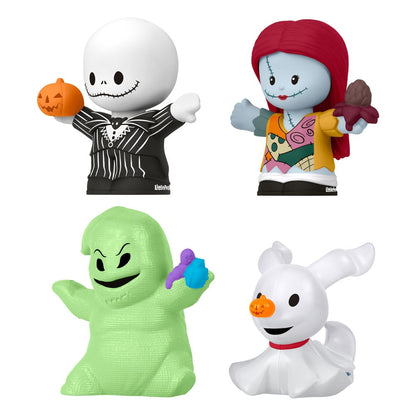 The Nightmare Before Christmas Fisher-Price Little People Collector minifiguren, 4 stuks, 7 cm