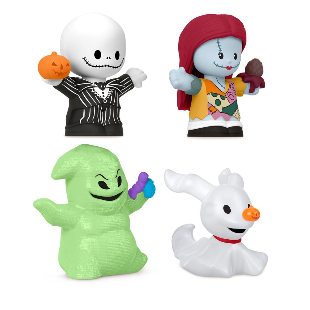 The Nightmare Before Christmas Fisher-Price Little People Collector minifiguren, 4 stuks, 7 cm