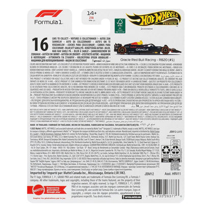 Formule 1 Hot Wheels Premium gegoten voertuig 1/64 Oracle Red Bull Racing RB20 (#1) (Max Verstappen 2024)