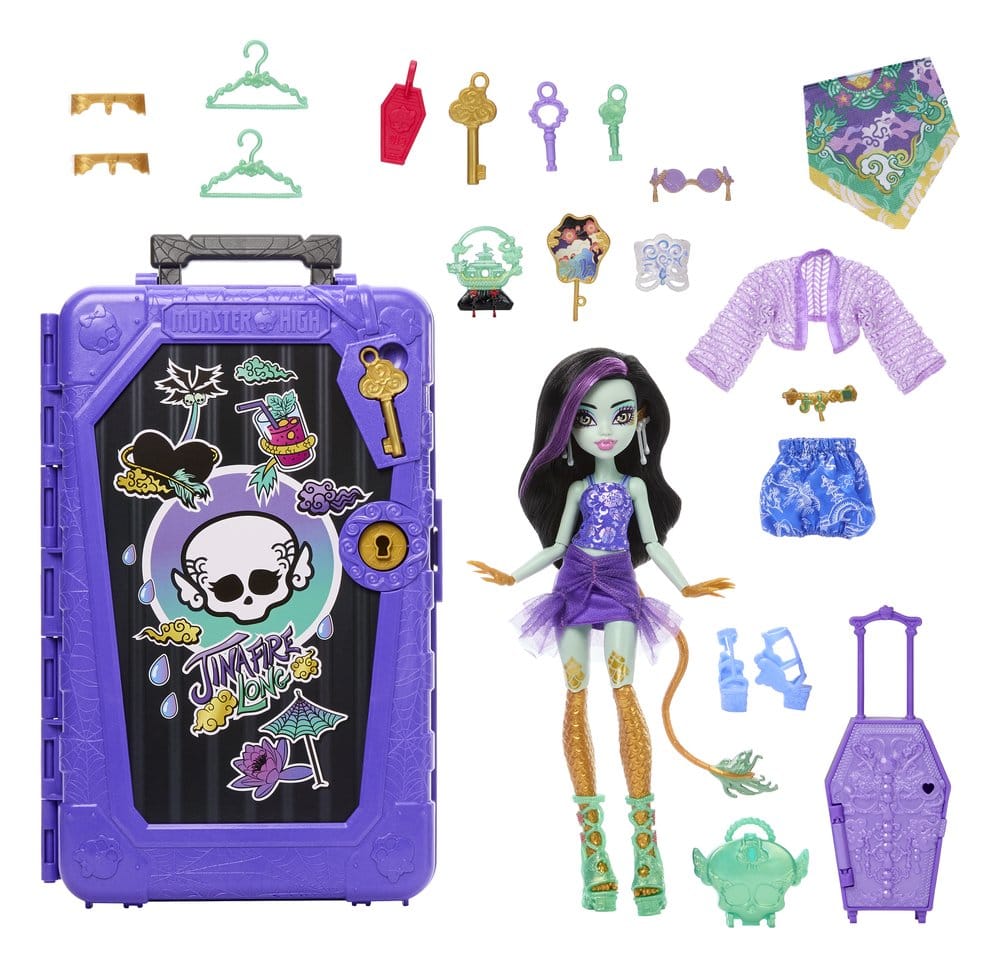 Monster High Skulltimate Secrets Doll-bestemming: Gore-geous Oasis - Jinafire Long