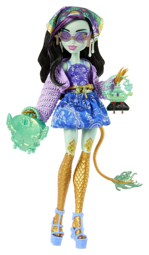 Monster High Skulltimate Secrets Doll-bestemming: Gore-geous Oasis - Jinafire Long