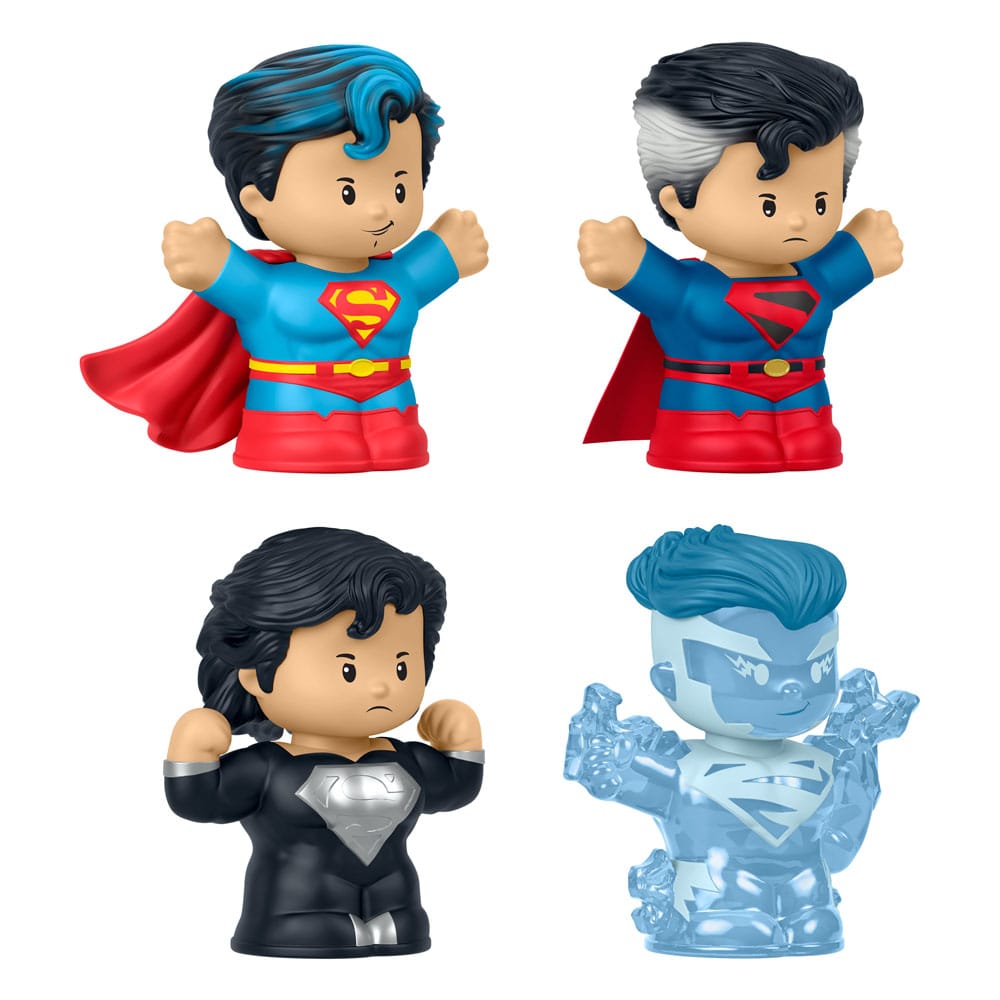DC Comics Fisher-Price Little People Collector Minifiguren 4-pack Superman: Through the Ages 7 cm