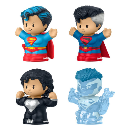 DC Comics Fisher-Price Little People Collector Minifiguren 4-pack Superman: Through the Ages 7 cm
