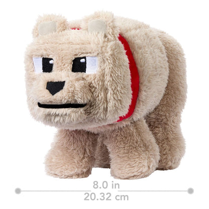 Een Minecraft -film pluche figuur Dennis de wolf 20 cm
