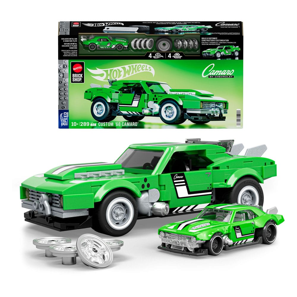 Mattel Brick Shop Hot Wheels Speed Series bouwset 1/32 Custom '68 Camaro