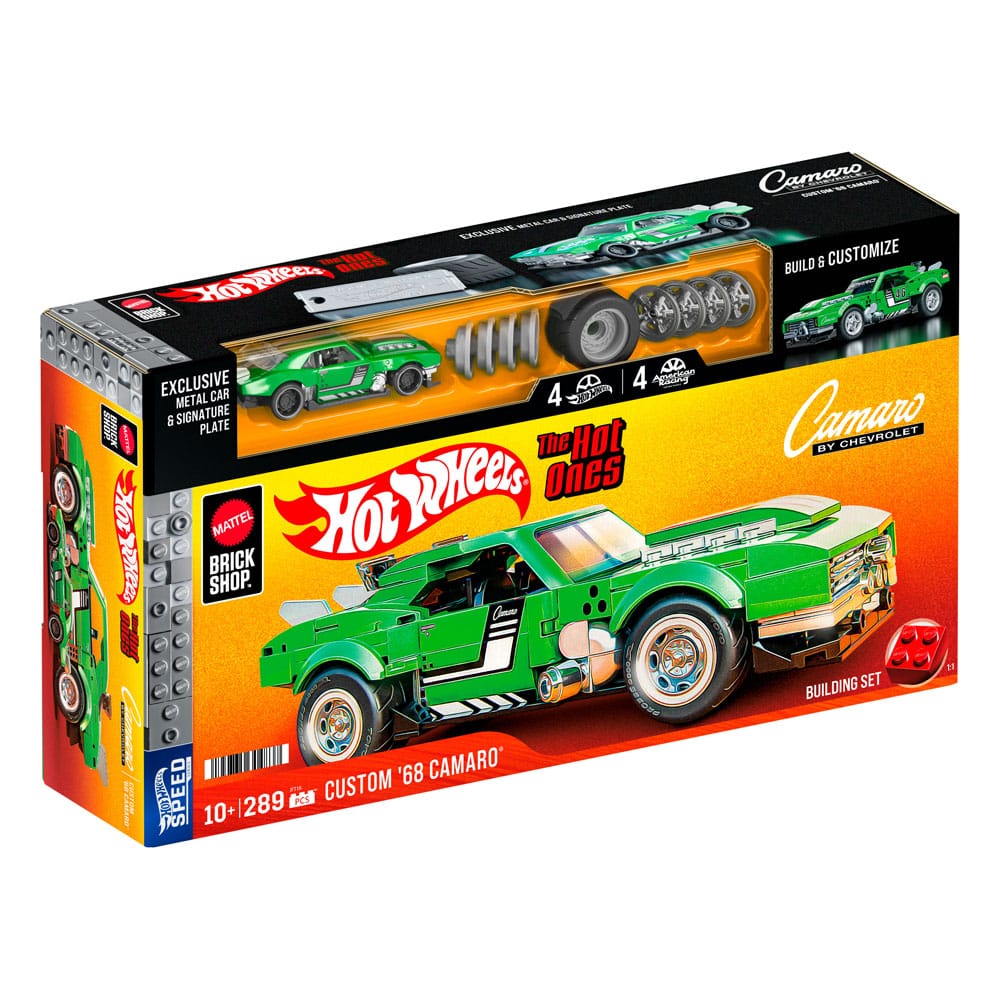 Mattel Brick Shop Hot Wheels Speed Series bouwset 1/32 Custom '68 Camaro
