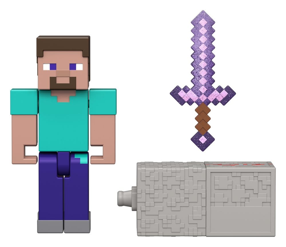 Minecraft Actiefiguur Steve 8 cm