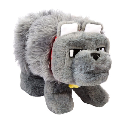 Een Minecraft -film pluche figuur Dennis de wolf 20 cm