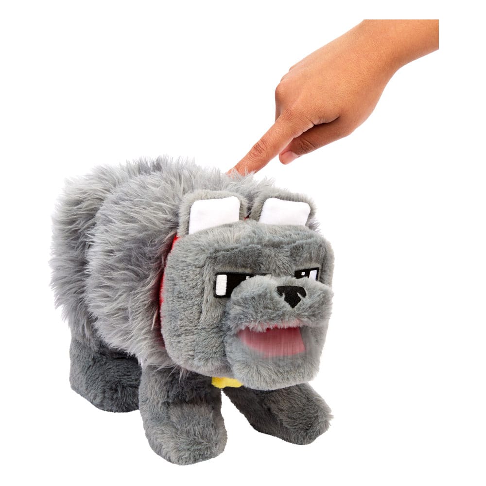 Een Minecraft -film pluche figuur Dennis de wolf 20 cm