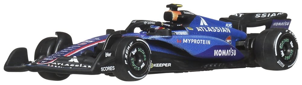 Formule 1 Hot Wheels Premium gegoten voertuig 1:64 Team Williams: coureur 1