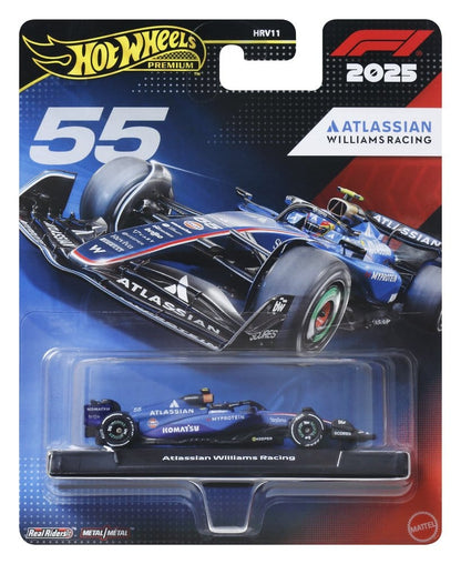 Formule 1 Hot Wheels Premium gegoten voertuig 1:64 Team Williams: coureur 1