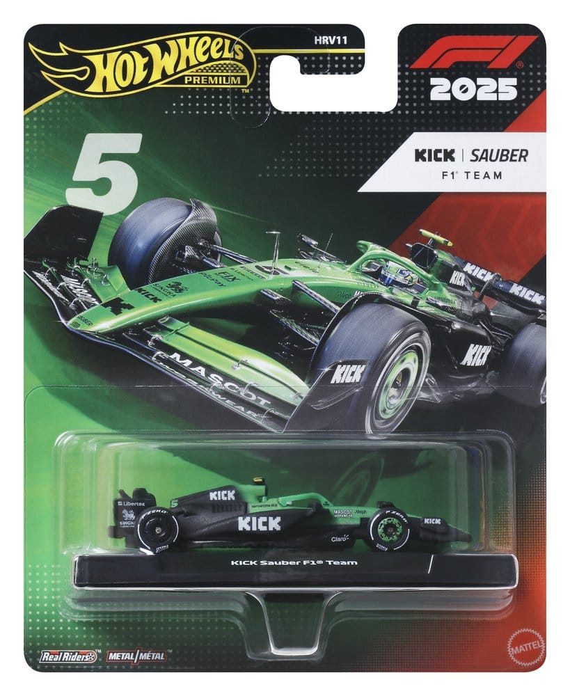 Formule 1 Hot Wheels Premium gegoten voertuig 1:64 Team Sauber: Driver 2