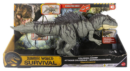 Jurassic World: Survival-actiefiguur Colossal Chomp Giganotosaurus 71 cm