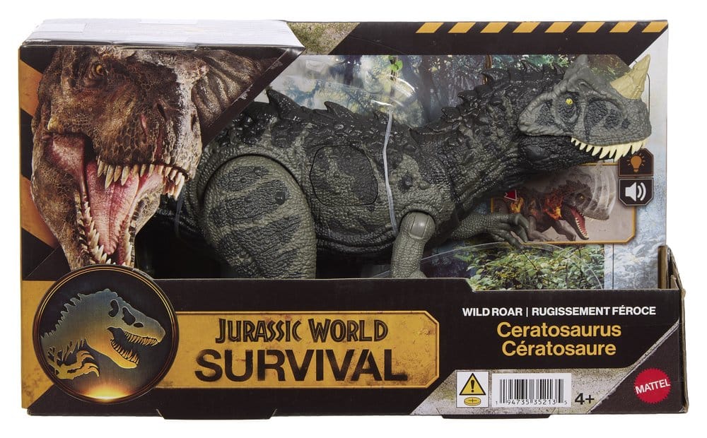 Jurassic World: Survival-actiefiguur Wild Roar Ceratosaurus