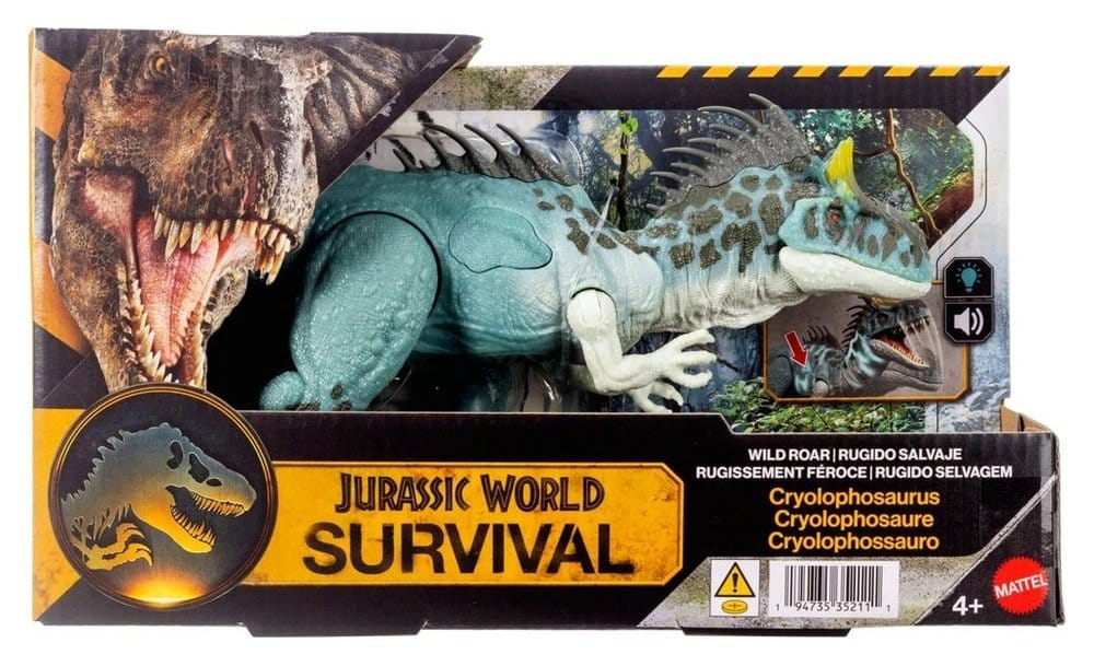 Jurassic World: Survival-actiefiguur Wild Roar Cryolophosaurus 37 cm
