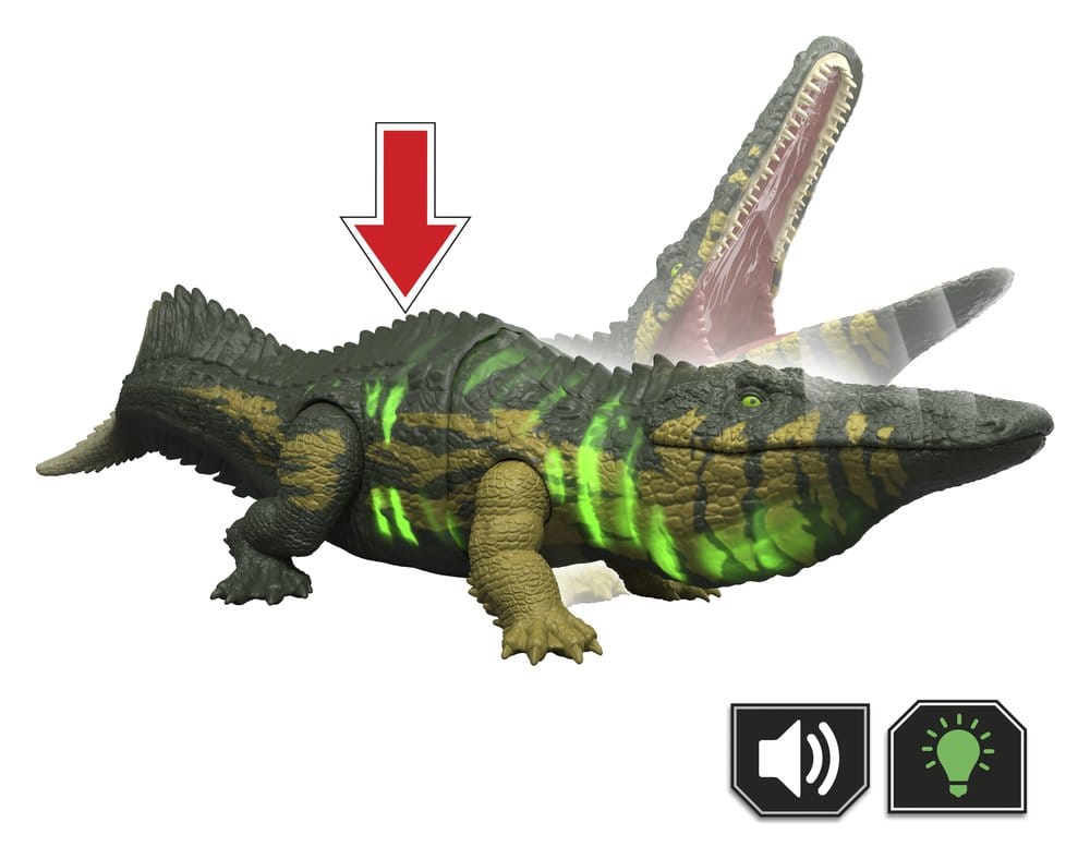 Jurassic World: Survival-actiefiguur Wild Roar Stomatosuchus 37 cm