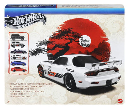 Hot Wheels Silver Series gegoten voertuig 6-pack 1/64 straten van Japan