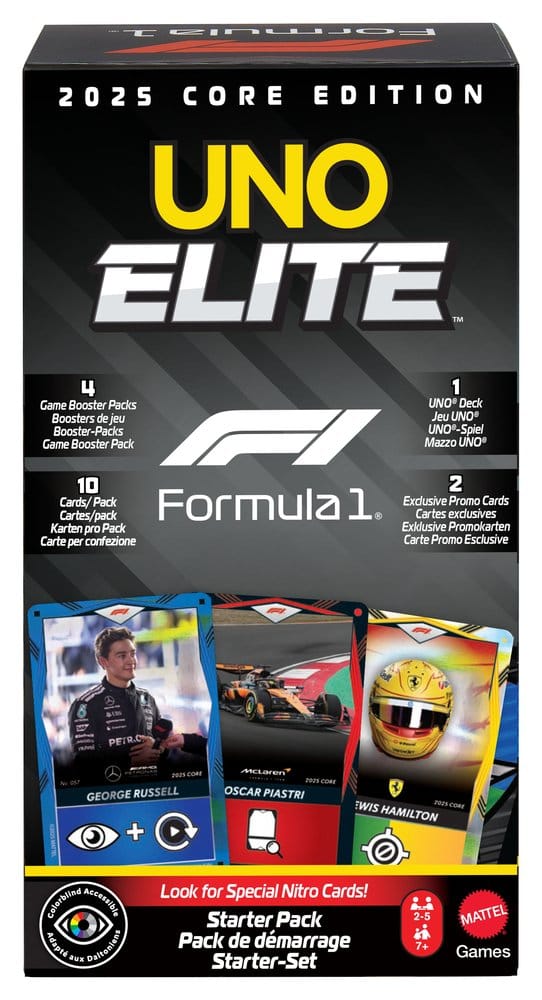 Formule 1 UNO Kaartspel Elite F1 Starterset