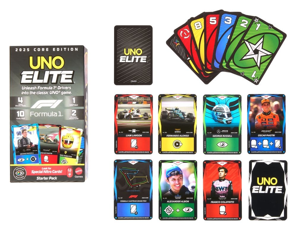 Formule 1 UNO Kaartspel Elite F1 Starterset