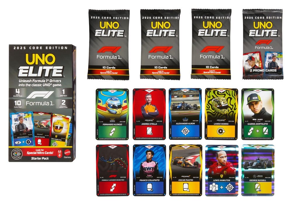 Formule 1 UNO Kaartspel Elite F1 Starterset