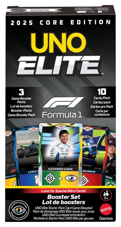 Formule 1 UNO-kaartspel Elite F1 boosterset