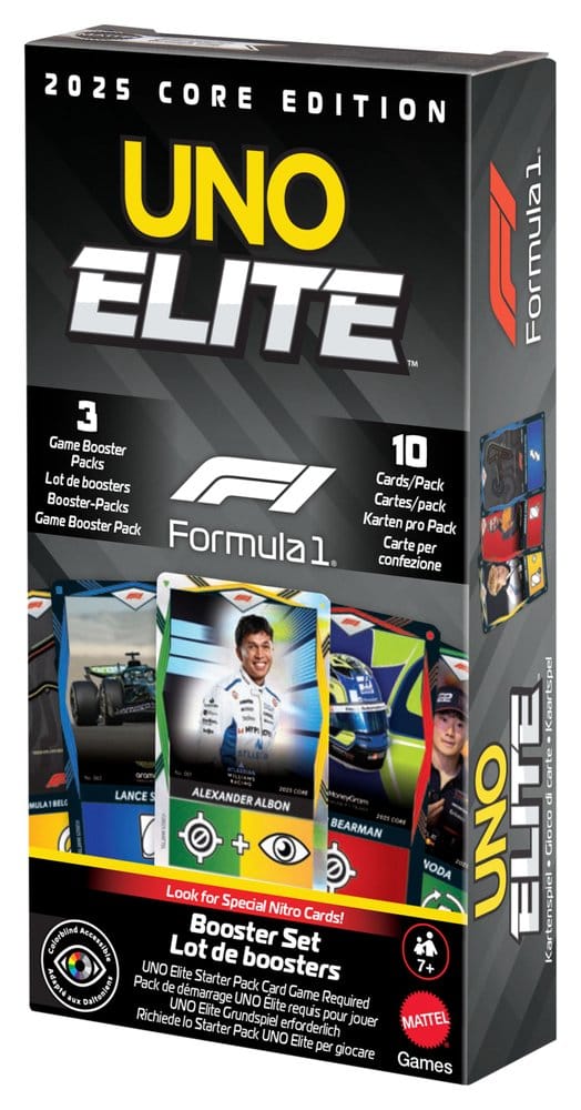 Formule 1 UNO-kaartspel Elite F1 boosterset