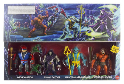 Masters of the Universe Origins-actiefiguren, 4-pack Strijd om Subternia, 14 cm
