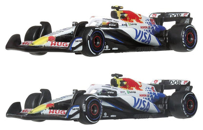 Formule 1 Hot Wheels Premium gegoten voertuig 2-pack 1:64 Team Visa Cash App Racing Bulls