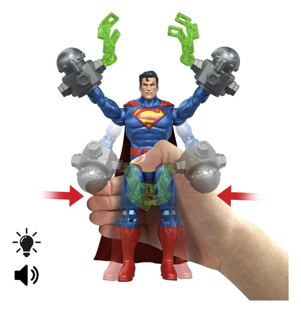 DC Premier actiefiguur met geluid en licht Heat Vision Superman 16 cm