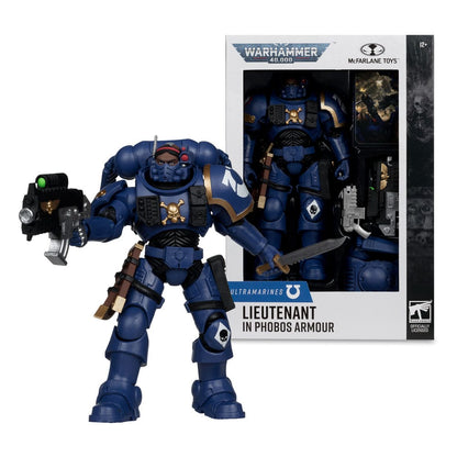 Warhammer 40.000 actiefiguur luitenant in Phobos Armour (Ultramarines) 18 cm