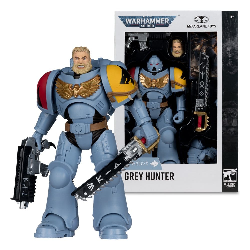 Warhammer 40.000 Actiefiguur Grijze Jager (Space Wolves) 18 cm
