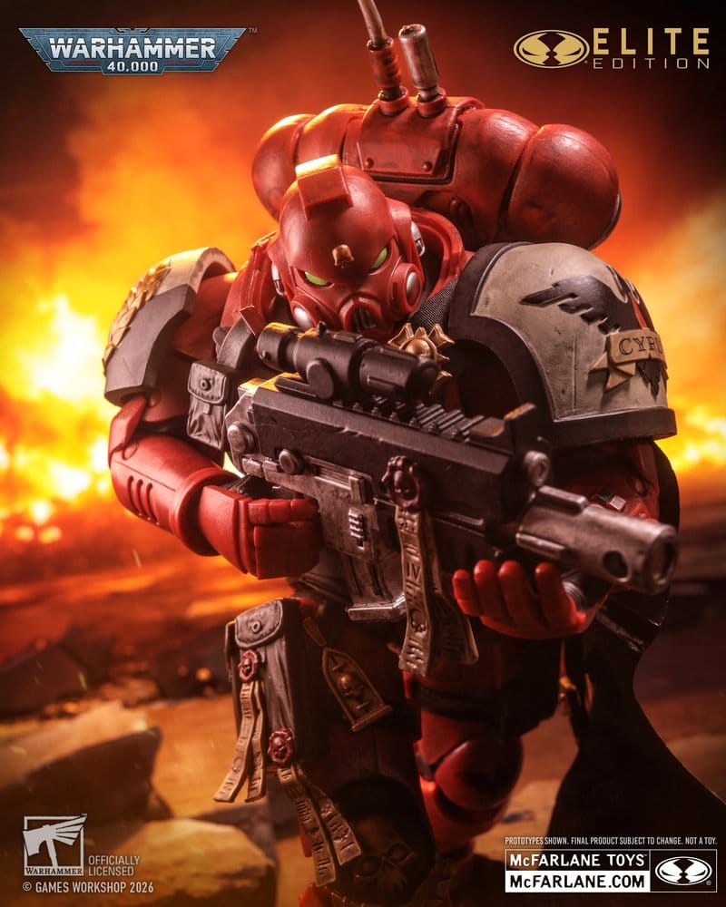 Warhammer 40.000 Dawn of War McFarlane Elite Edition actiefiguur Kapitein Cyrus (Dawn of War 4) 20 cm