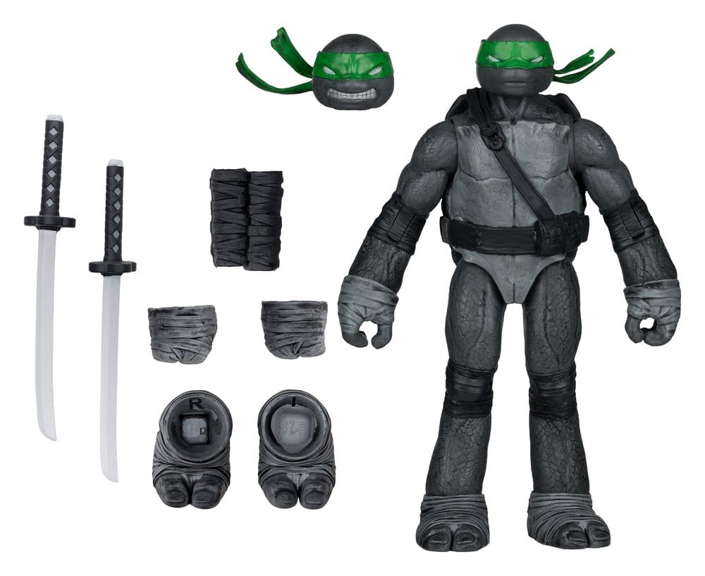 Teenage Mutant Ninja Turtles Page Punchers actiefiguur Leonardo (zwart wit en groen) (rood platina editie) 13 cm