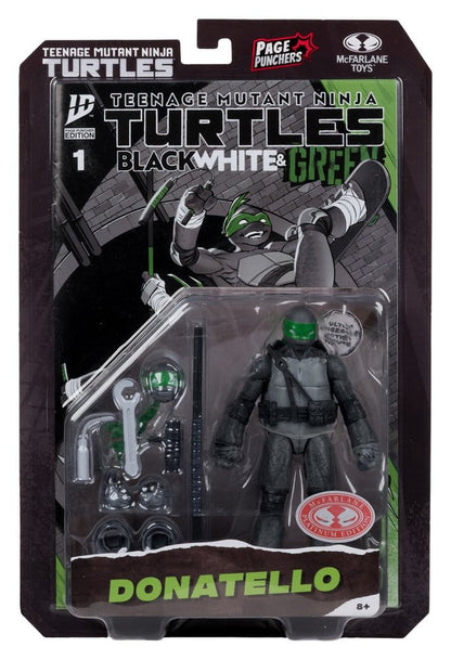 Teenage Mutant Ninja Turtles Page Punchers actiefiguur Donatello (zwart wit en groen) (rood platina editie) 13 cm