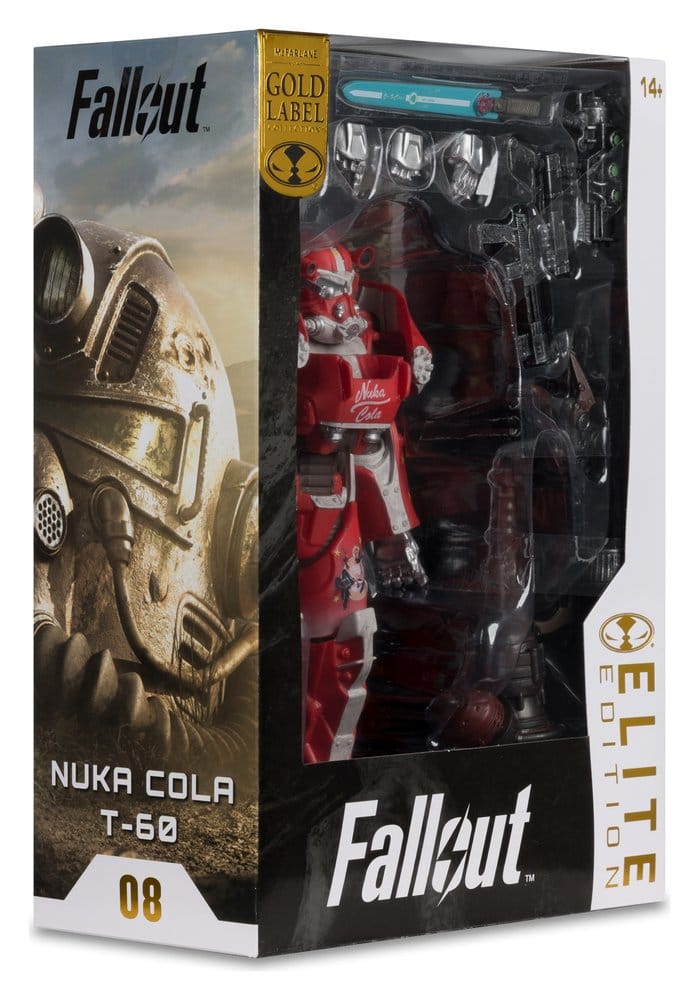 Fallout McFarlane Elite Edition actiefiguur Fallout 76 Nuka Cola T-60 (gouden label) 19 cm