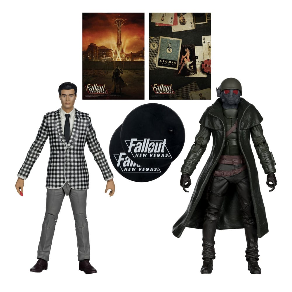 Fallout: New Vegas Statue 2-pack Riot Ranger Armor & Benny Survivor 18 cm