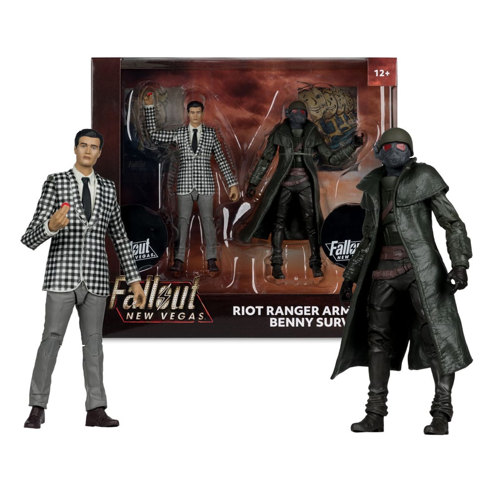 Fallout: New Vegas Statue 2-pack Riot Ranger Armor & Benny Survivor 18 cm