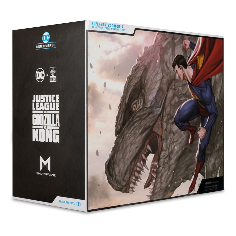 DC Justice League Monsterverse DC Multiverse Action Figures 2-Pack Superman Vs. Godzilla 30 cm
