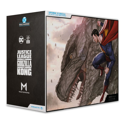 DC Justice League Monsterverse DC Multiverse Action Figures 2-Pack Superman Vs. Godzilla 30 cm