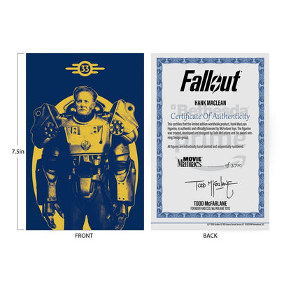 Fallout Movie Maniacs Actiefiguur Hank Maclean (Seizoen 2) (Red Platinum Edition) 17 cm