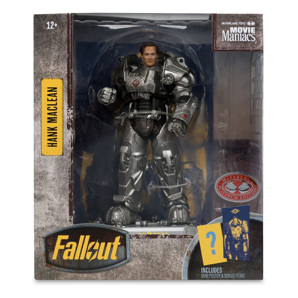 Fallout Movie Maniacs Actiefiguur Hank Maclean (Seizoen 2) (Red Platinum Edition) 17 cm