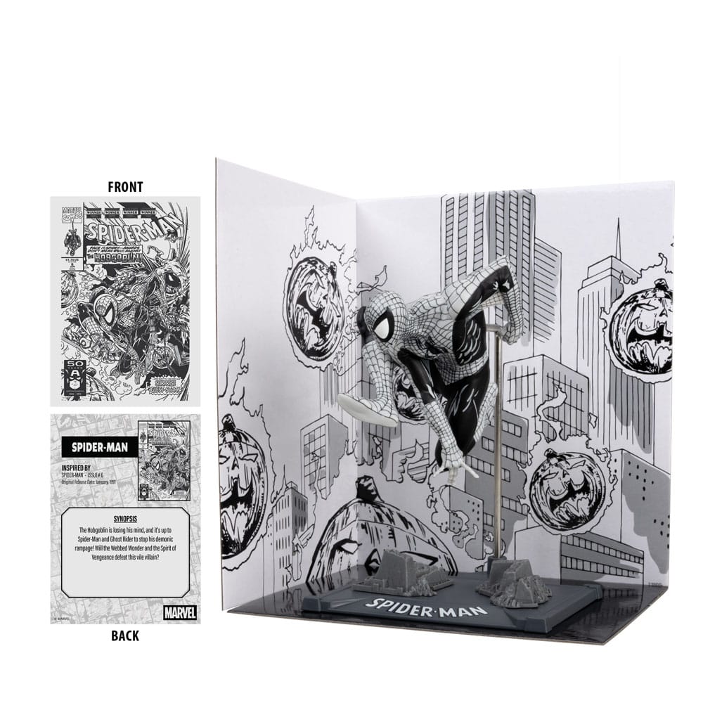 Marvel Collection PVC-standbeeld 1/10 Spider-Man (Spider-Man #6) (Line Art) (Gold Label) 10 cm