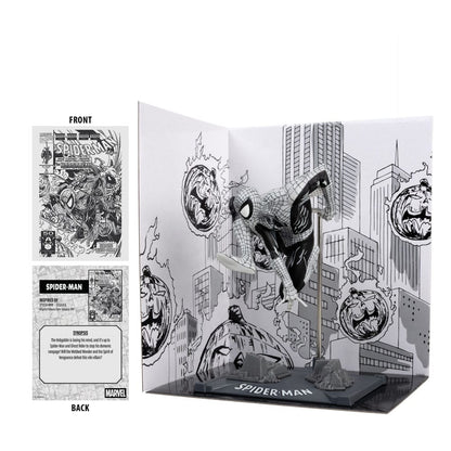 Marvel Collection PVC-standbeeld 1/10 Spider-Man (Spider-Man #6) (Line Art) (Gold Label) 10 cm