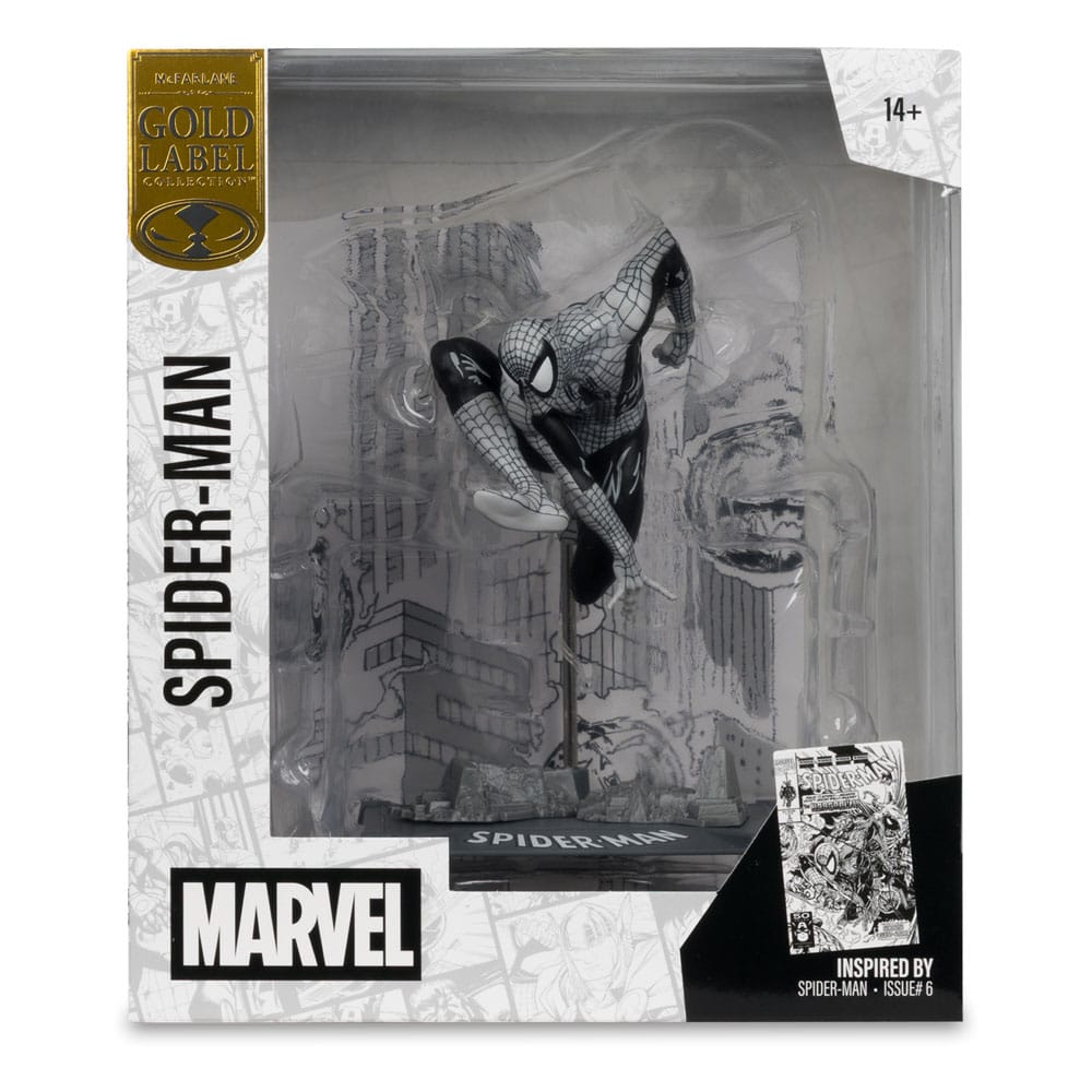 Marvel Collection PVC-standbeeld 1/10 Spider-Man (Spider-Man #6) (Line Art) (Gold Label) 10 cm
