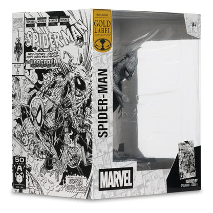 Marvel Collection PVC-standbeeld 1/10 Spider-Man (Spider-Man #6) (Line Art) (Gold Label) 10 cm