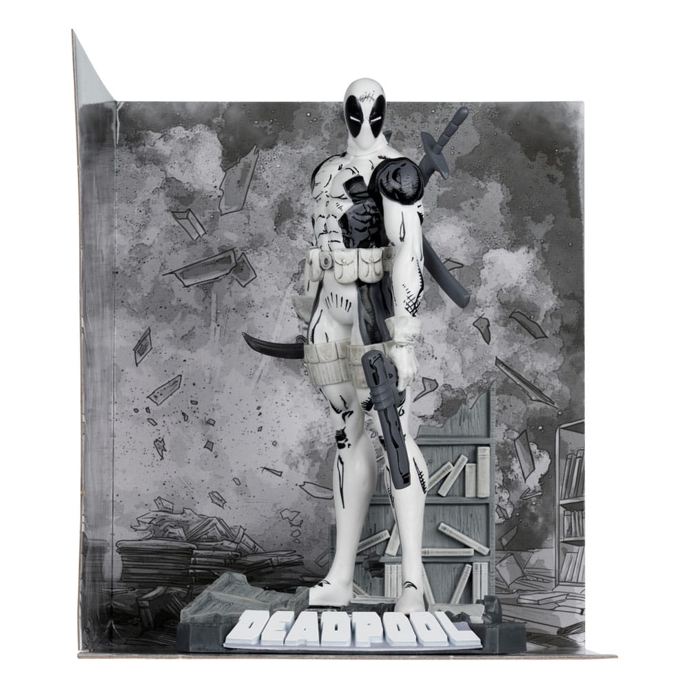 Marvel Collection PVC-beeld 1/10 Deadpool (The New Mutants #98) (Line Art) (gouden label) 17 cm