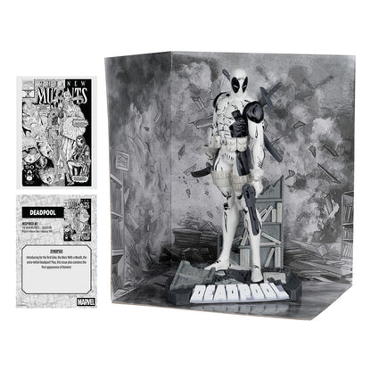 Marvel Collection PVC-beeld 1/10 Deadpool (The New Mutants #98) (Line Art) (gouden label) 17 cm