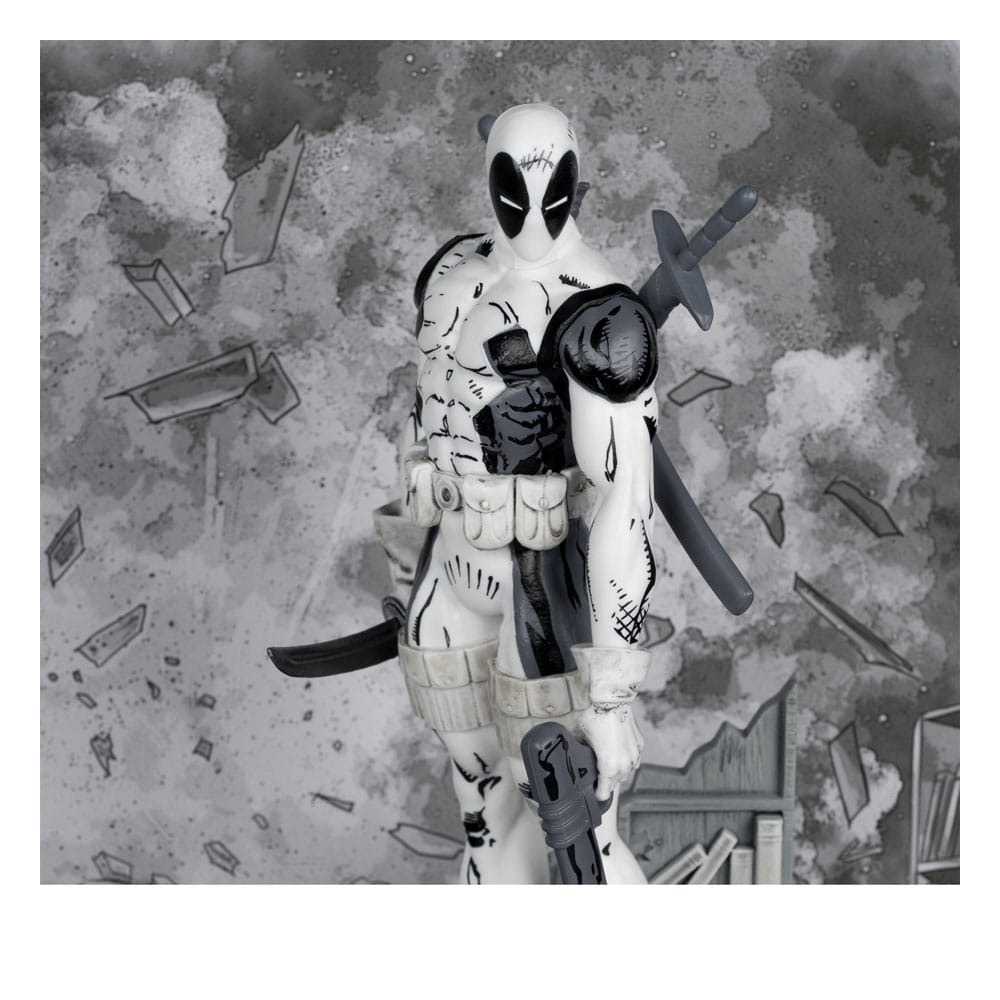 Marvel Collection PVC-beeld 1/10 Deadpool (The New Mutants #98) (Line Art) (gouden label) 17 cm