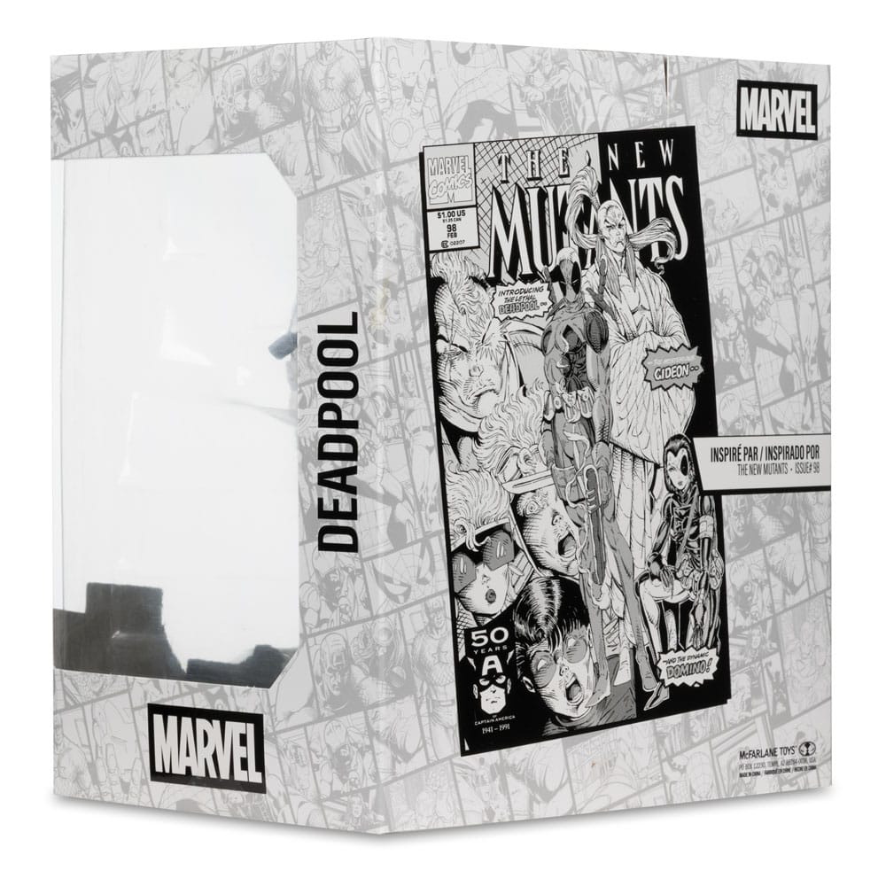 Marvel Collection PVC-beeld 1/10 Deadpool (The New Mutants #98) (Line Art) (gouden label) 17 cm